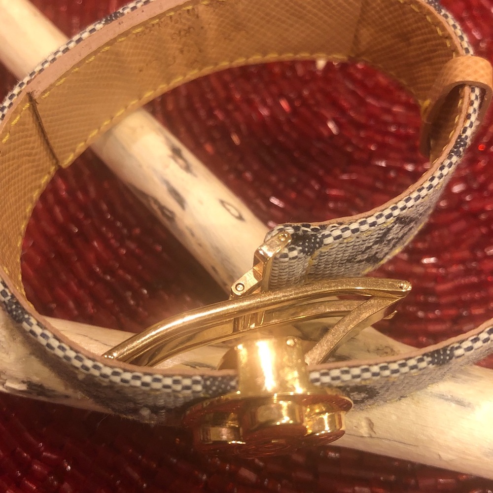 Authentic Louis Vuitton denim bracelet - Picture 4 of 4